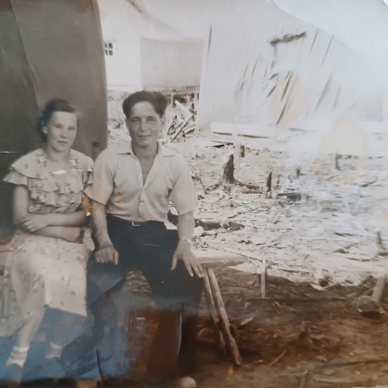 Феоктиста Пшенникова с мужем